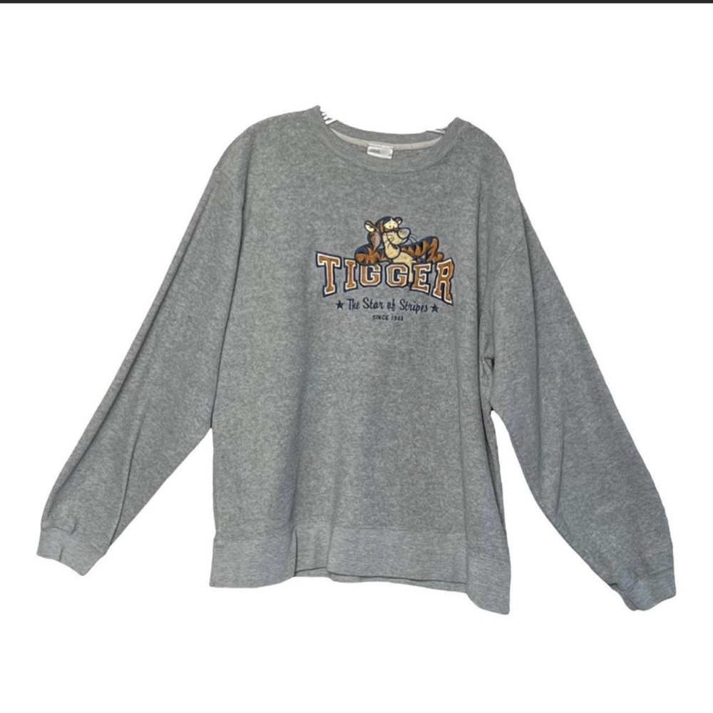 Vintage Y2k Disney Winnie The Pooh Tigger Oversized Fleece Sweatshirt